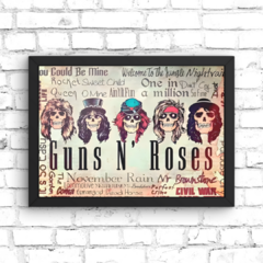 PLACA POSTER GUNS N ROSES - comprar online