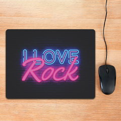 MOUSEPAD I LOVE ROCK 26x20 cm