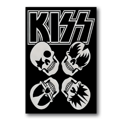 PLACA KISS SKULLS