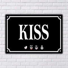PLACA DE RUA KISS 20x13 cm