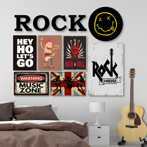 PLACA LEI DO ROQUEIRO - Comprar em Rock Decor V