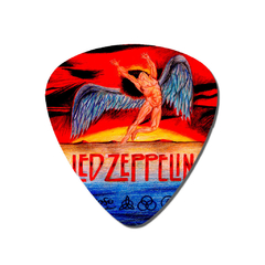 PLACA PALHETA LED ZEPPELIN 30x26 cm