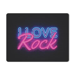 MOUSEPAD I LOVE ROCK 26x20 cm - comprar online