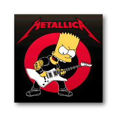 PLACA BART METALLICA