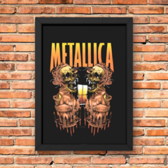 PLACA METALLICA SKULLS - comprar online