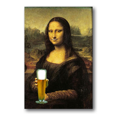 PLACA MONALISA BEER - comprar online