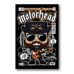 PLACA MOTORHEAD ILUSTRAÇÃO