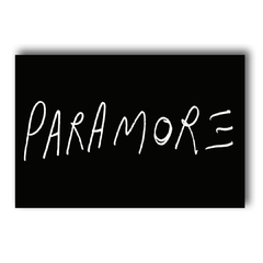 PLACA PARAMORE LETTERING