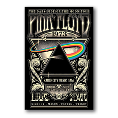 PLACA CARTAZ PINK FLOYD 1973