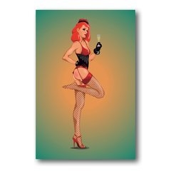 PLACA PIN UP RUIVA