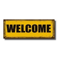 PLACA WELCOME 40X15