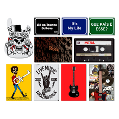 KIT 10 PLACAS ROCK N ROLL - comprar online