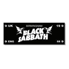 PLACA BLACK SABBATH 40x15 cm