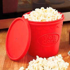 Pipoqueira de Silicone para Microondas Pop Corn Pipoca 2L