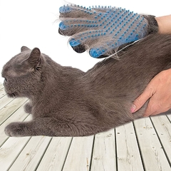 Luva Massageadora Pet Tira Pelos Cães e Gatos - comprar online