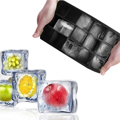 Forma de Gelo em silicone Dobrável Cubos Perfeitos e fáceis - comprar online