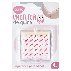 Protetor de Quina Cantos Mesa Bebê Vidro em Silicone 4 peças