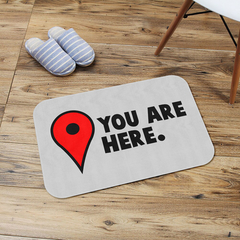 Tapete Decorativo You Are Here - Geleia Presentes Criativos, Diferentes, Legais e Originais