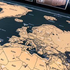 Mapa Mundi para Raspar Mapa do Mundo Grande 80 x 60 cm na internet