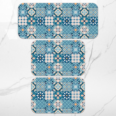 Kit Tapetes de Cozinha Azulejo Português - 3 peças - comprar online