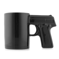 Caneca Revolver Pistola Glock - preta - comprar online