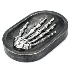 Saboneteira mão Esqueleto caveira Skull Hand em resina na internet