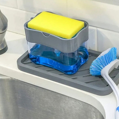 Porta Detergente Dispenser Sabão 2 em 1 para Pia Cozinha - Geleia Presentes Criativos, Diferentes, Legais e Originais