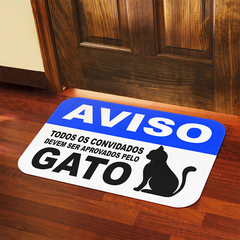 Tapete Decorativo Aprovados pelo Gato - Geleia Presentes Criativos, Diferentes, Legais e Originais