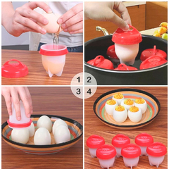 Silicone Egg Boil Ovos Cozidos Fácil - 6 unidades na internet