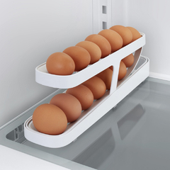 Porta Ovos prático com Rolamento automático