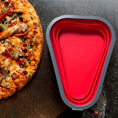 Porta Pizza Retrátil Recipiente Expansível para fatias na internet