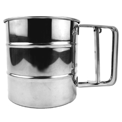 Polvilhador Inox Luxo Caneca Peneira Farinha com Gatilho - Geleia Presentes Criativos, Diferentes, Legais e Originais