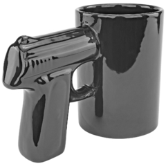 Caneca Revolver Pistola Glock - preta na internet