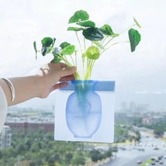 Vaso Adesivo para Flores e Plantas Silicone Reutilizável na internet