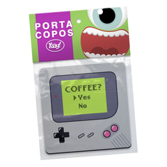 Jogo de Porta Copos Gamer Boy Coffee Yes - 4 peças - Geleia Presentes Criativos, Diferentes, Legais e Originais