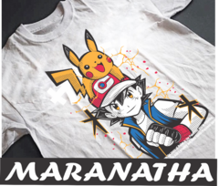 Remera Ash y Pikachu - comprar online