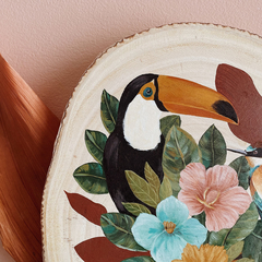Madeira Onça-pintada Tucano 30cm - comprar online