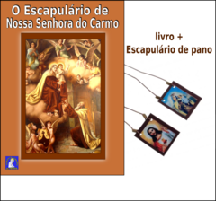 livro O Escapulário de NªSª do Carmo + Escapulário de pano