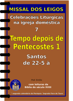 MISSAL DOS LEIGOS 7 - ESPIRAL - TEMPO DEPOIS DE PENTECOSTES 1
