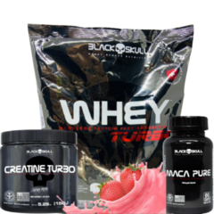 Combo - Whey Turbo + Maca Peruana + Creatina Black Skull