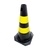 Cone Plastcor 50cm Rígido Amarelo e Preto Pla003 4 Peças