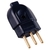 Plugue Macho 3p 20 Amperes 250v Preto 57403/007