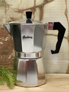 CAFETERA ITALIANA HUDSON 6 POCILLOS ALUMINIO