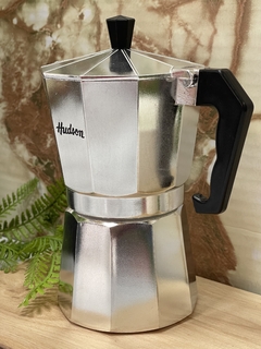 CAFETERA ITALIANA HUDSON 6 POCILLOS ALUMINIO - comprar online