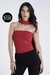 Tube Top com Echarpe Vermelho Cherry