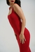 Vestido Longo Costas Abertas Vermelho Cherry - loja online