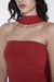 Tube Top com Echarpe Vermelho Cherry - loja online