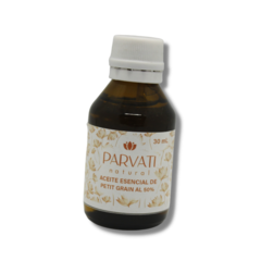 Aceite esencial Petit Grain al 50% - Parvati Natural - Cosmética Natural y Insumos de Cosmética Natural