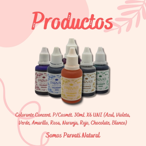 Combo Colorantes 30ml x 6