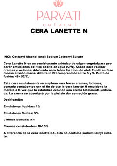 Cera Lanette N - tienda online